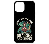 Carcasa para iPhone 12 Pro MAX Just A Girl Who Loves Dragons and Books Lector De Fantasía
