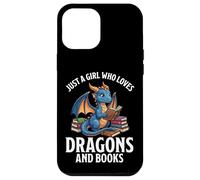 Carcasa para iPhone 12 Pro MAX Just A Girl Who Loves Dragons and Books Lector De Fantasía