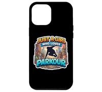 Carcasa para iPhone 12 Pro MAX Just A Girl Who Loves Parkour Lover Womens Teens Athlete