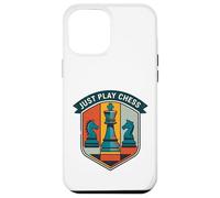 Carcasa para iPhone 12 Pro MAX Just Play Chess Retro Juego de Mesa Amantes Jugador de ajedrez
