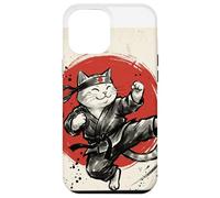 Carcasa para iPhone 12 Pro MAX Karate Gato Japonés Artes Marciales Sumi-e Japón Vintage Mamá
