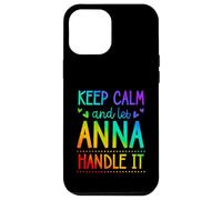 Carcasa para iPhone 12 Pro MAX Keep Calm and Let Anna Handle It Chill Nombre