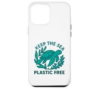 Carcasa para iPhone 12 Pro MAX Keep The Sea - Tortuga Marina sin plástico, Día ecológico de la Tierra