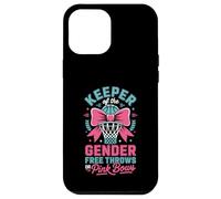 Carcasa para iPhone 12 Pro MAX Keeper of The Gender Reveal Free Throws or Pink Bows Party