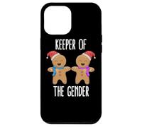 Carcasa para iPhone 12 Pro MAX Keeper of The Gender Revela Baby Shower Gingerbread Xmas