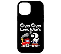 Carcasa para iPhone 12 Pro MAX Kids 2nd Birthday Caleb Choo Choo Train 2 Year Old