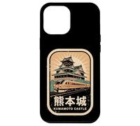 Carcasa para iPhone 12 Pro MAX Kumamoto Castillo Japón Retro Tren Vintage Japonés Kanji