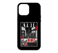Carcasa para iPhone 12 Pro MAX Kyoto Japón Templo Ciudad Póster Arte Ilustración
