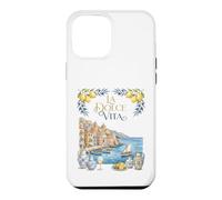 Carcasa para iPhone 12 Pro MAX La Dolce Vita Riviera Italiana Costa Amalfitana Acuarela
