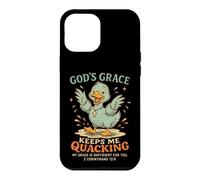 Carcasa para iPhone 12 Pro MAX La Gracia de Dios me Mantiene cuestionando Pato Cristiano