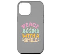 Carcasa para iPhone 12 Pro MAX La Paz Comienza con una Sonrisa Mujer niños Hombres
