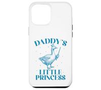 Carcasa para iPhone 12 Pro MAX La pequeña Princesa con Corona de Ganso de papá y su Linda Hija
