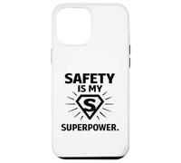 Carcasa para iPhone 12 Pro MAX La Seguridad es mi Superpotencia | Regalo para campeones de la Seguridad en el Lugar de
