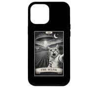 Carcasa para iPhone 12 Pro MAX La Tarjeta del Tarot del Gato Selfie invasión OVNI Alien Cat Lover