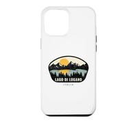 Carcasa para iPhone 12 Pro MAX Lago di Lugano Italia Design Vacation Souvenir