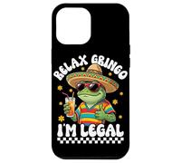 Carcasa para iPhone 12 Pro MAX Lámina de Fondo del Cinco de Mayo de Relax Gringo Im Legal