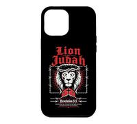 Carcasa para iPhone 12 Pro MAX León de Judá Apocalipsis 5:5 Verso bíblico gótico Cristiano