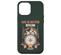 Carcasa para iPhone 12 Pro MAX Life is Better Offline - Camping & Hiking Outdoors Nature