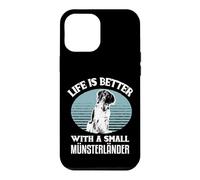 Carcasa para iPhone 12 Pro MAX Life is Better with a Kleine Münsterländer Hundehalter