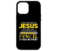 Carcasa para iPhone 12 Pro MAX Life Without Jesus Funny Christian Religious Faith