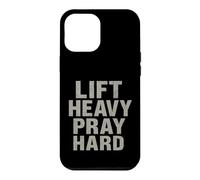 Carcasa para iPhone 12 Pro MAX Lift Heavy Pray Hard - Faith Meets Fitness