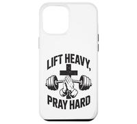 Carcasa para iPhone 12 Pro MAX Lift Heavy Pray Hard - Gimnasio de Entrenamiento Cristiano