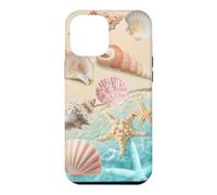 Carcasa para iPhone 12 Pro MAX Linda Playa estética océano Concha Costera Verano mar Tema