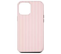 Carcasa para iPhone 12 Pro MAX Lindo Blush Pink Stripes Vertical Líneas Patrón Minimalista