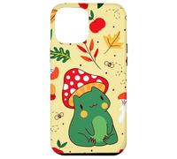 Carcasa para iPhone 12 Pro MAX Lindo Bosque, Rana, Hongo, otoño, patrón, ilustración