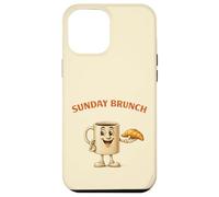 Carcasa para iPhone 12 Pro MAX Lindo café Mascota Domingo Brunch Amante Foodies Vintage Retro