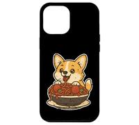 Carcasa para iPhone 12 Pro MAX Lindo Corgi Spaghetti Pasta Lover