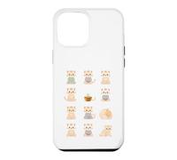 Carcasa para iPhone 12 Pro MAX Lindos Gatos meditadores Kawaii Zen Feline Design