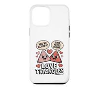 Carcasa para iPhone 12 Pro MAX Lindos triángulos de Amor matemáticas Eres Agudo Y