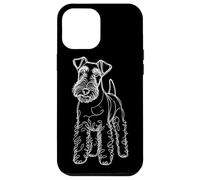 Carcasa para iPhone 12 Pro MAX Line Art Wire Fox Terrier Wire Hair Fox