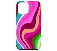 Carcasa para iPhone 12 Pro MAX Liquid Swirl Retro 60s 70s Aesthetic Indie Hippie Funky