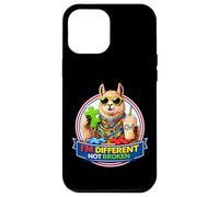 Carcasa para iPhone 12 Pro MAX Llama con batido y Gafas de Sol Soy Diferente, no Roto