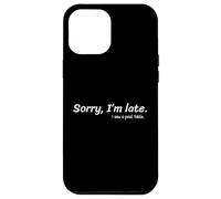 Carcasa para iPhone 12 Pro MAX Lo Siento, llego Tarde, Vi una Mesa de Billar Divertido Jugador de Billar
