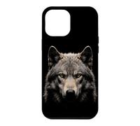 Carcasa para iPhone 12 Pro MAX Lobo Dire Cara Luz De Luna Bosque Fauna Silvestre Naturaleza
