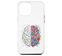 Carcasa para iPhone 12 Pro MAX Lógica Cerebro vs Creatividad Arte y Ciencia Mente Concepto