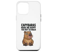 Carcasa para iPhone 12 Pro MAX Los capibaras me Hacen Feliz no Tanto