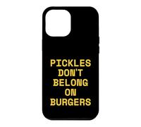 Carcasa para iPhone 12 Pro MAX Los pepinillos no Pertenecen a Las Hamburguesas Hamburguesa Divertida de Comida rápida
