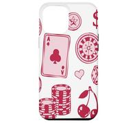 Carcasa para iPhone 12 Pro MAX Lucky Girl Energy Gambling Playing Cards Cherries and Dice