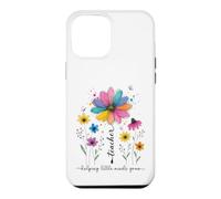 Carcasa para iPhone 12 Pro MAX Maestro ayudando a pequeñas Mentes a Crecer diseño Floral