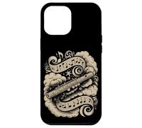Carcasa para iPhone 12 Pro MAX Magical Flute Surrounded by Clouds and Music