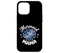 Carcasa para iPhone 12 Pro MAX Mama of The Birthday con Forma de Concha de Sirena y Flores Rosas a Juego