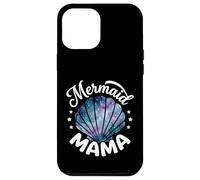 Carcasa para iPhone 12 Pro MAX Mama of The Birthday con Forma de Concha de Sirena y Flores Rosas a Juego
