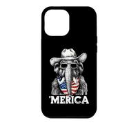 Carcasa para iPhone 12 Pro MAX Mammoth Ice Age Bandera Americana Bandana Gafas De Sol Sombrero De Vaquero