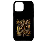 Carcasa para iPhone 12 Pro MAX Man The Myth Legend ha Jubilado Veterano de jubilación