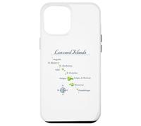 Carcasa para iPhone 12 Pro MAX Mapa de Islas de Sotavento Antigua St Martin Brabuda