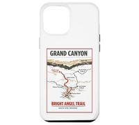 Carcasa para iPhone 12 Pro MAX Mapa Vintage de Bright Angel Trail, Gran Cañón, Borde Sur de Arizona